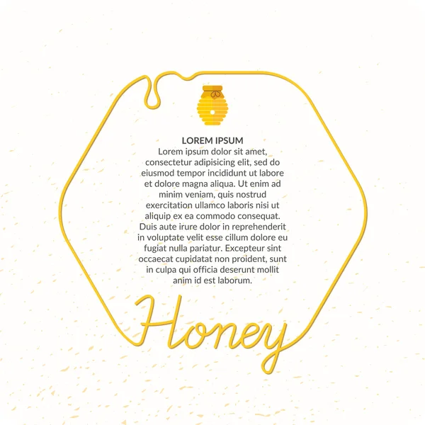 Produtos de abelhas vetoras . — Vetor de Stock