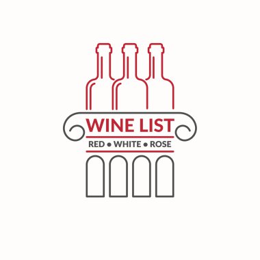 Modern kavramı üzüm ve şarap logosu 