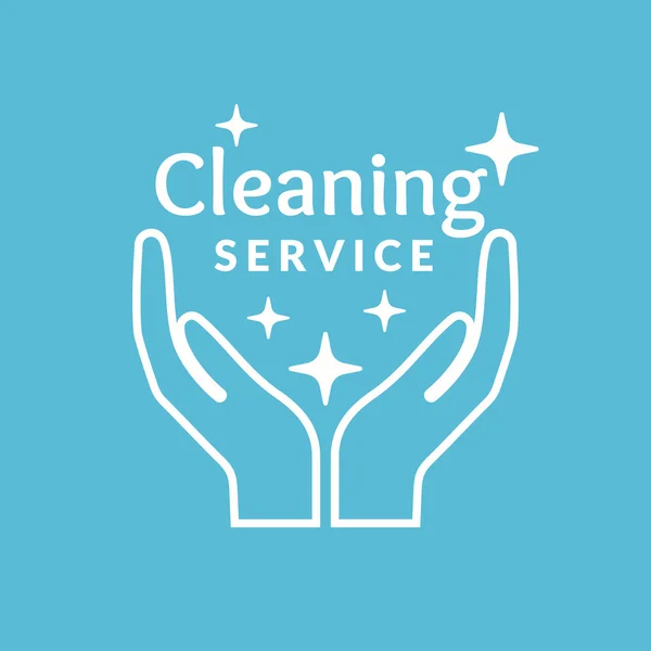 Corporate identity for company cleaning service. — Stock Vector