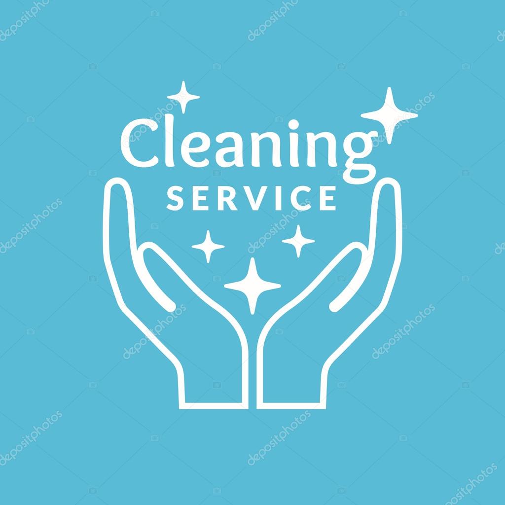 Corporate identity for company cleaning service. Elements for the brand.