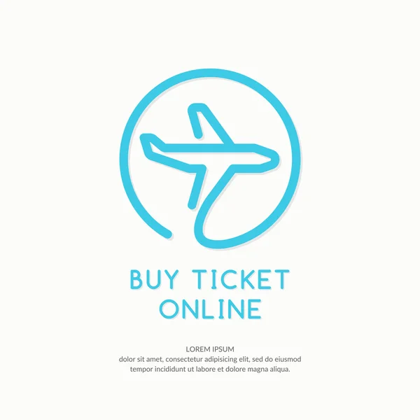 Byu ticket en línea . — Vector de stock