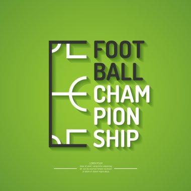 Futbol Şampiyonası için poster. 