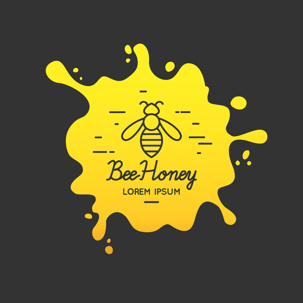 Logo for sale of honey.