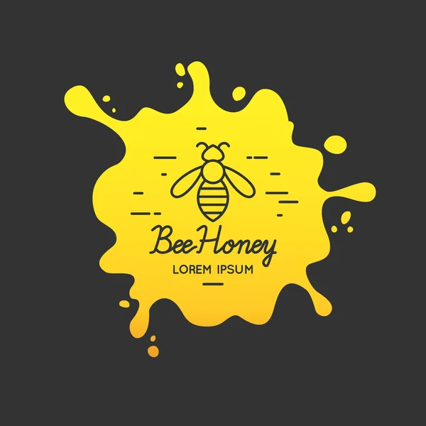 Logo for sale of honey. — Stock Illustration Logo for sale of honey. Royalty Free Stock Illustrations