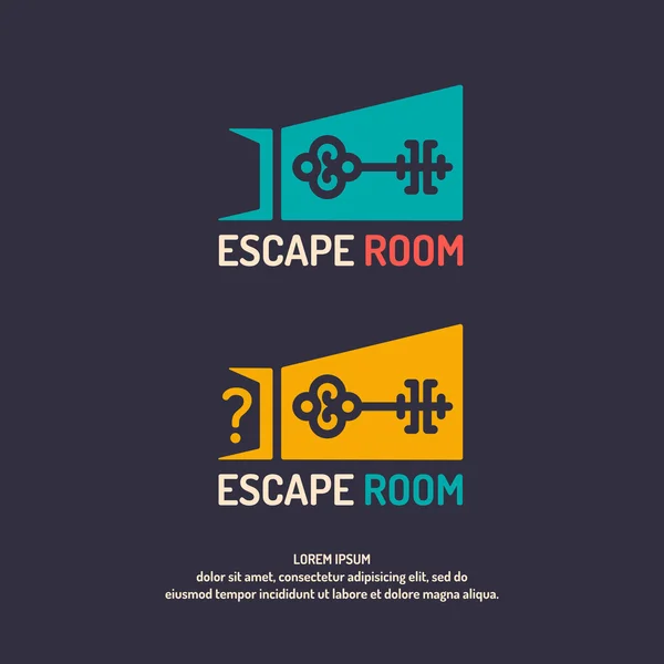 Real-life room escape. — Stock Vector