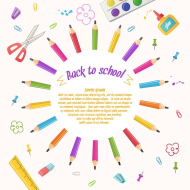 Beyaz bir arka plan üzerinde kalem çemberi.