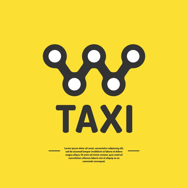 Logotipo para uma empresa de táxi . — Vetor de Stock
