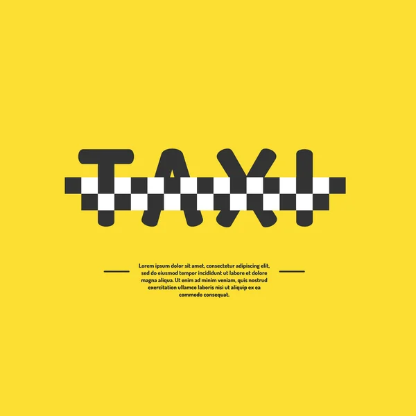 A taxi vállalat logo. — Stock Vector