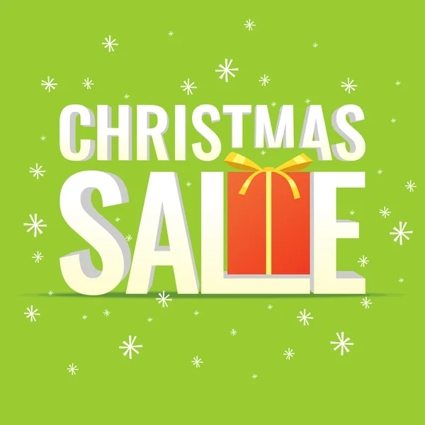 Minimalistisk affisch jul försäljning och rabatter — Stock vektor