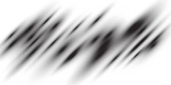 Monochromes Druckraster, abstrakter Vektor-Halbtonhintergrund. — Stockvektor