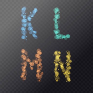 Modern alfabe yazı tipi. Latin alfabesinin büyük harfleri.