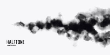 Monokrom baskı raster, soyut vektör yarım ton arkaplan. Noktaların siyah beyaz dokusu.