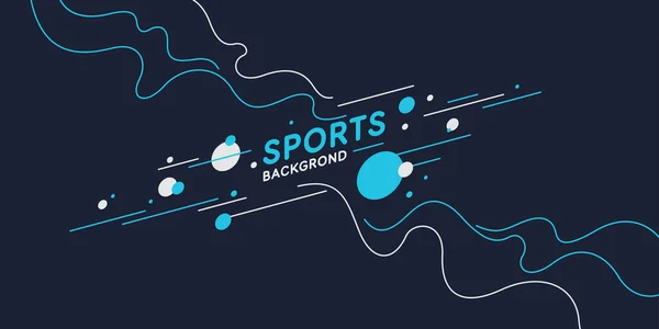 Abstrakter Hintergrund mit geraden Linien. Helle Vektorillustration für den Sport — Stockvektor