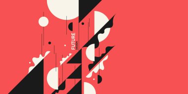 Düz çizgilerle soyut bir arkaplan. Spor için parlak vektör illüstrasyonu