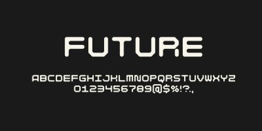 Alfabe yazı tipi. Latin alfabesinin büyük harfleri.