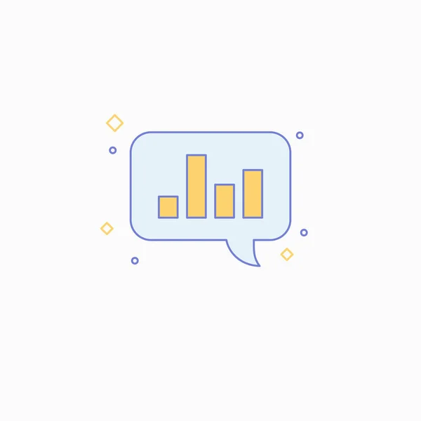 Analyse af forretningsdata. Bright moderne illustration af Analyse og statistik. – Stock-vektor