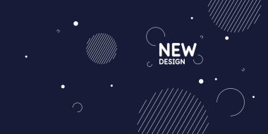 Soyut geometrik arkaplan. Düz şekilli poster.