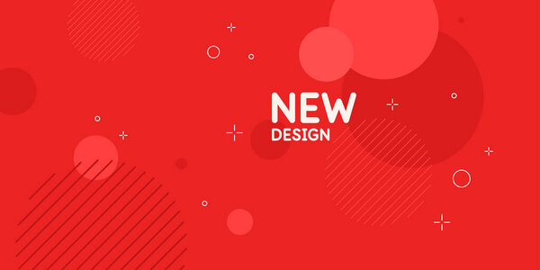 Abstract geometric background. Poster with the flat figures.