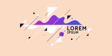 Modern moda tarzında soyut bir arkaplan. Basit düz organik şekilli posterler, geometrik şekiller..