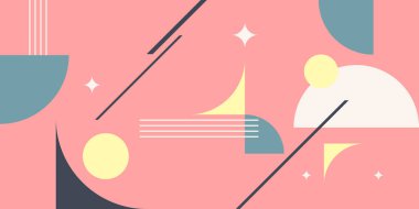 Modern moda tarzında soyut bir arkaplan. Basit düz organik şekilli posterler, geometrik şekiller..