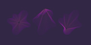 Renkli çizgileri olan modern vektör soyut elemanı. Tasarım için uygun tasarım