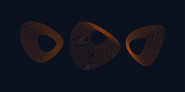 Tasarımınız için soyut vektör elemanları. Yaratıcılık için grafiksel resimler.