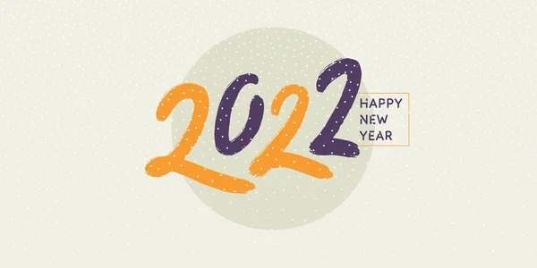 Háttér a felirattal Boldog új évet 2022. Vektor illusztráció lapos stílusban. — Stock Vector