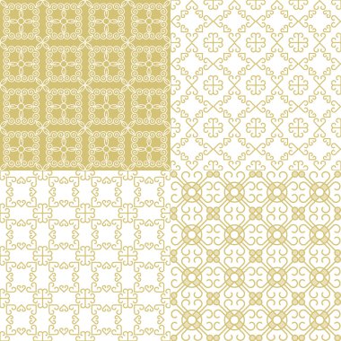 Doğrusal kesintisiz geometrik desenler.