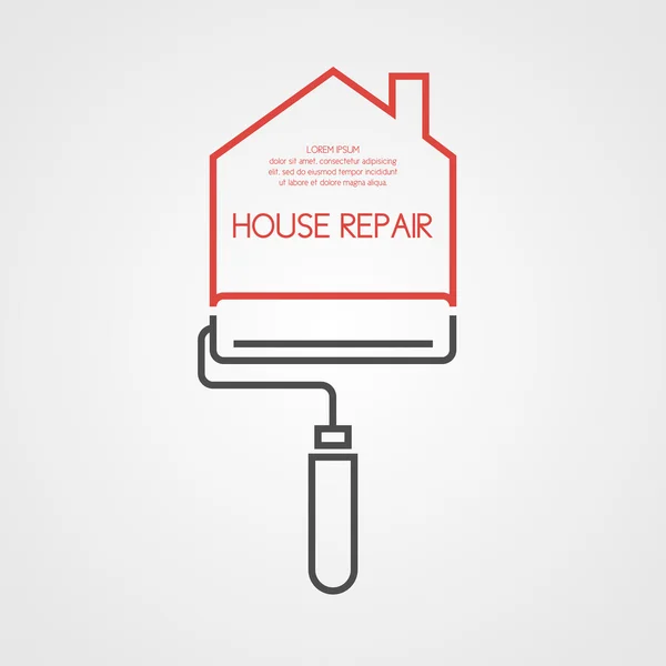 De reparatie van het huis. Element en pictogram — Stockvector