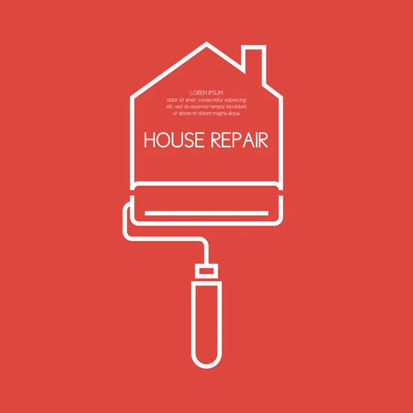 House repair. Element and icon — Stock Vector
