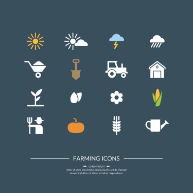Harwest. Simgeler için tasarım tarım