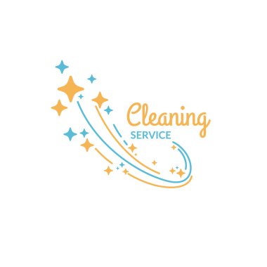 Cleaning service. The logo of the company