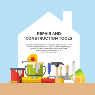 Ev yenileme ve inşaat araçları.