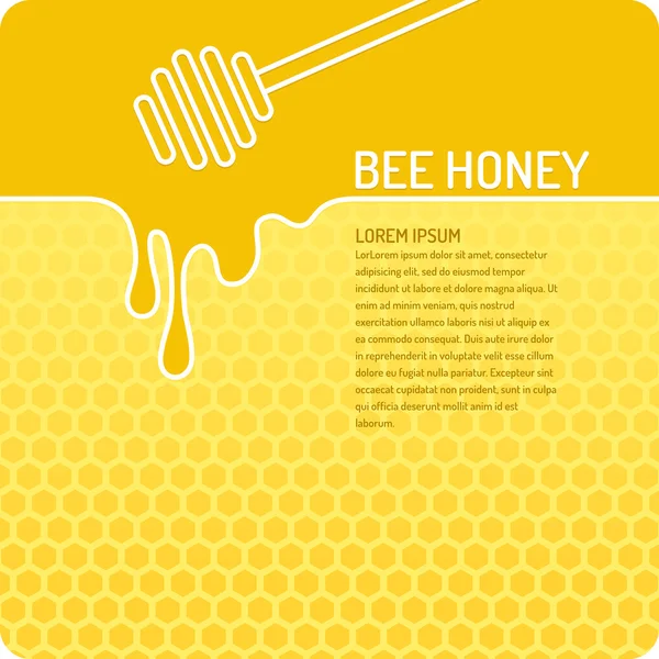 Fondo elegante y moderno para productos de abejas — Vector de stock