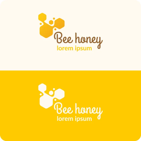 Logo miel d'abeille — Image vectorielle