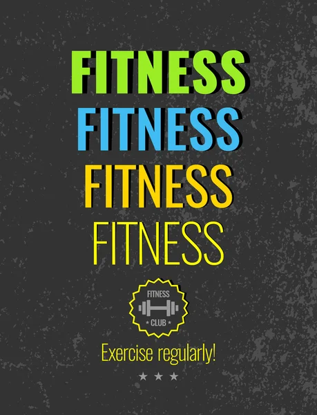 Fitness. Ilustraciones para el diseño — Vector de stock