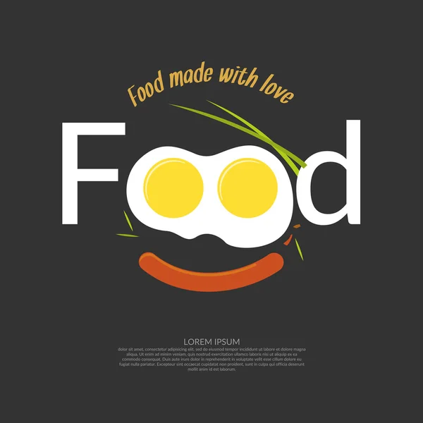 Comida. Ilustración para el diseño — Vector de stock