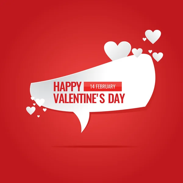Aftelkalender voor Valentijnsdag. 14 februari. Originele en conceptuele poster — Stockvector