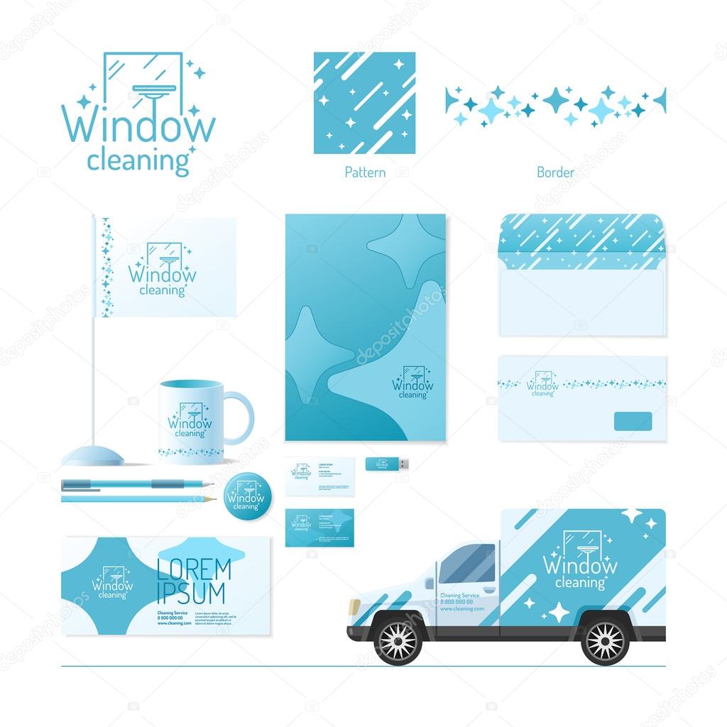 Corporate identity. Cleaning service.