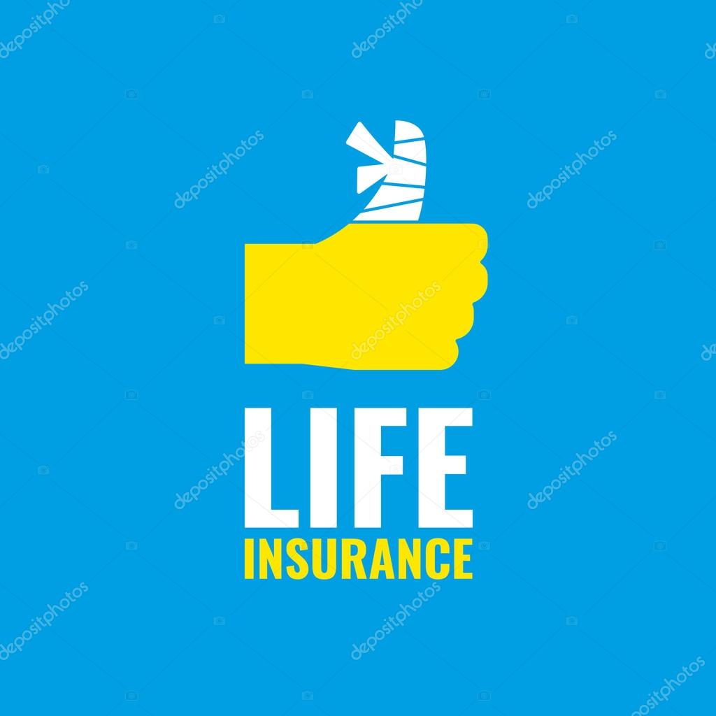 Life insurance sign.Vector Illustration
