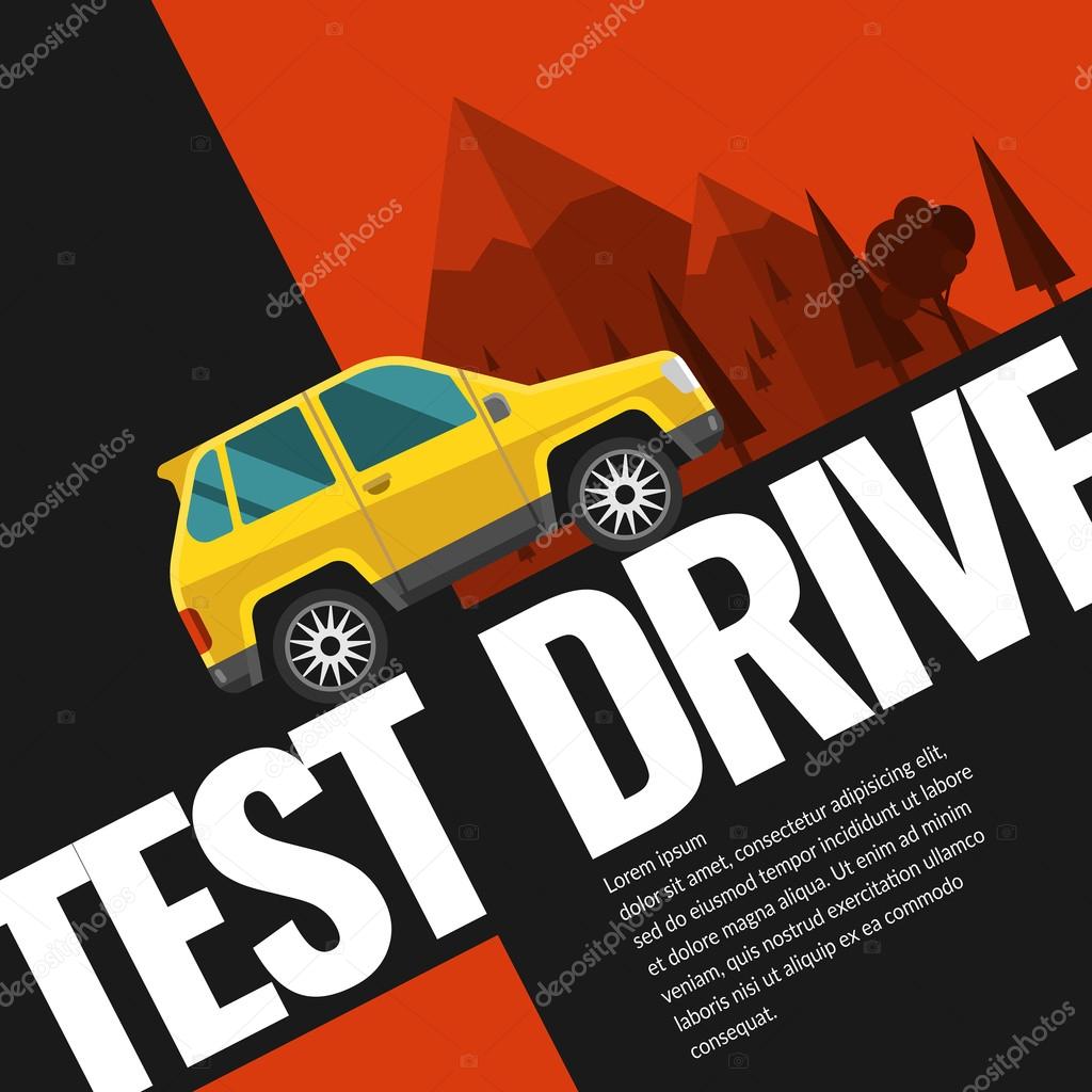 Test drive. Illustration and design