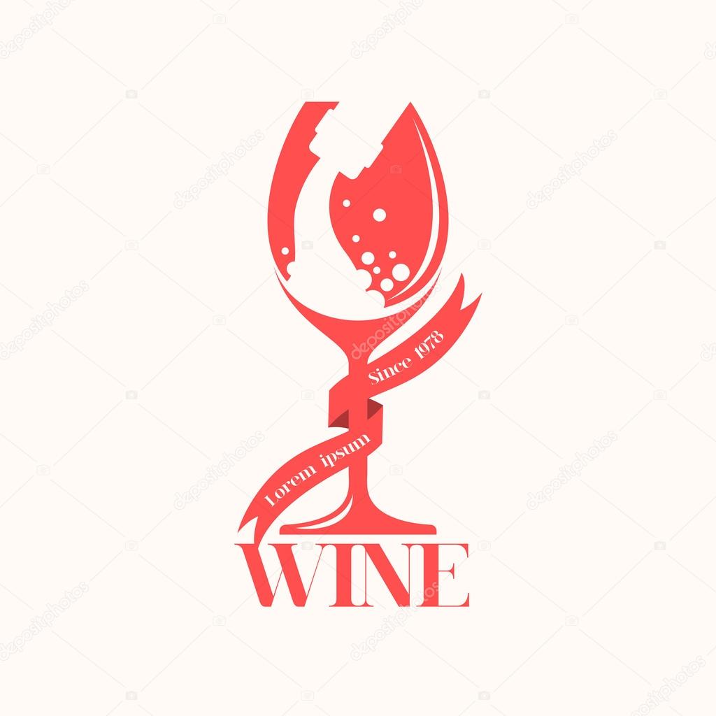Wine label. Illustrations for design