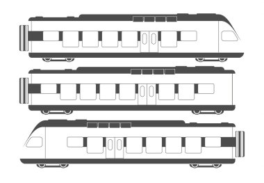 düz yolcu tren vagonları