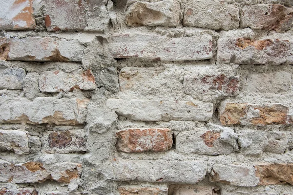 Kırık Beton ve eski tuğla duvar (arka plan)