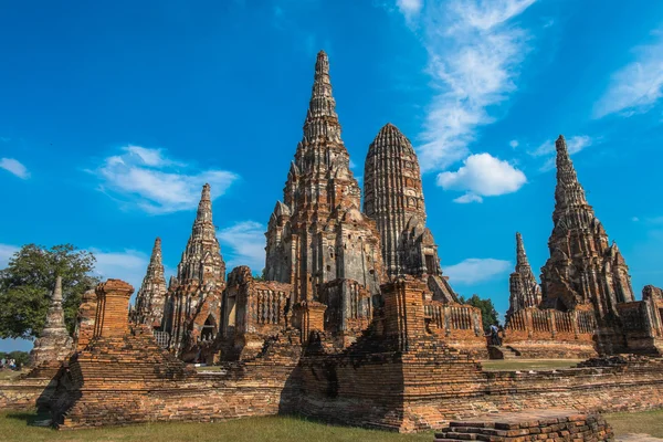 Тайська храму, в wat Chaiwatthanaram, Ayutthaya, Таїланд Стокове Зображення