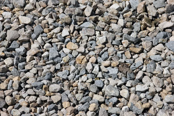 Textura color gris del granito triturado y piedra caliza gruesa g — Foto de Stock