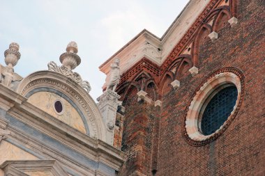 eski ortaçağ Scuola Grande di S köşe ve dekorasyon ayrıntıları