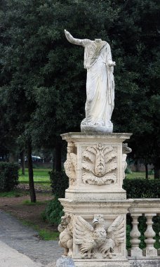 Kadın Tanrıçalarına baş Park olmadan Antik Roma mermer heykeli