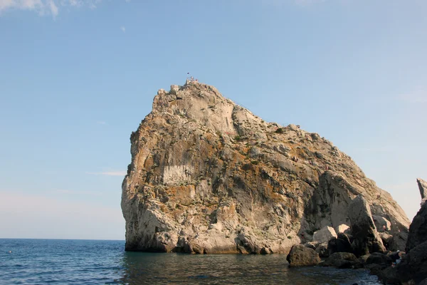 Красивый камень дикая скала Дива на побережье Черного моря возле Си — стоковое фото