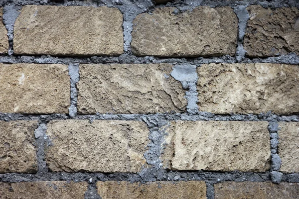 Texture di vecchio fatiscente shabby coquina muratura muro di primo piano — Foto Stock